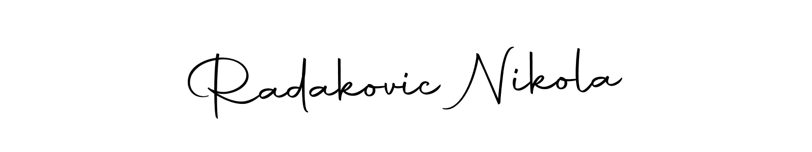 Radakovic Nikola stylish signature style. Best Handwritten Sign (Autography-DOLnW) for my name. Handwritten Signature Collection Ideas for my name Radakovic Nikola. Radakovic Nikola signature style 10 images and pictures png