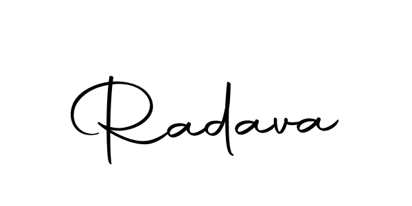 Create a beautiful signature design for name Radava. With this signature (Autography-DOLnW) fonts, you can make a handwritten signature for free. Radava signature style 10 images and pictures png