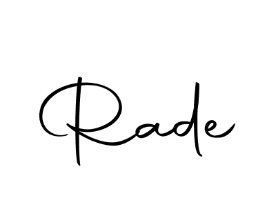 Here are the top 10 professional signature styles for the name Rade. These are the best autograph styles you can use for your name. Rade signature style 10 images and pictures png