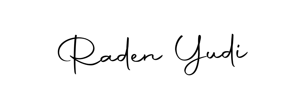 Use a signature maker to create a handwritten signature online. With this signature software, you can design (Autography-DOLnW) your own signature for name Raden Yudi. Raden Yudi signature style 10 images and pictures png