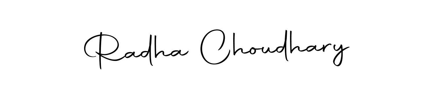 Use a signature maker to create a handwritten signature online. With this signature software, you can design (Autography-DOLnW) your own signature for name Radha Choudhary. Radha Choudhary signature style 10 images and pictures png