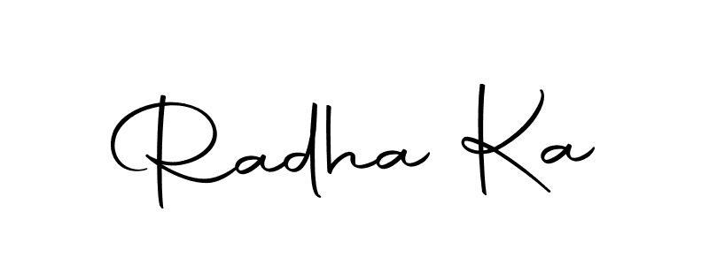 Design your own signature with our free online signature maker. With this signature software, you can create a handwritten (Autography-DOLnW) signature for name Radha Ka. Radha Ka signature style 10 images and pictures png