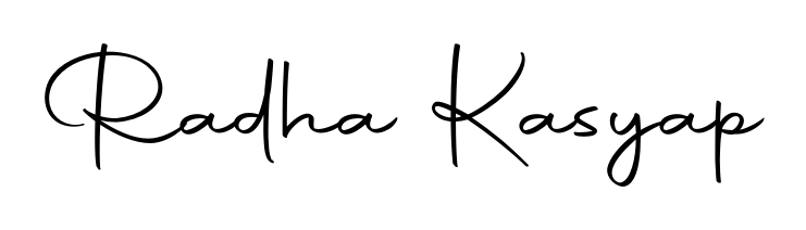 Generate high-definition signature styles for Radha Kasyap. The Autography-DOLnW typeface ensures crisp legibility and sophisticated design. Radha Kasyap signature style 10 images and pictures png