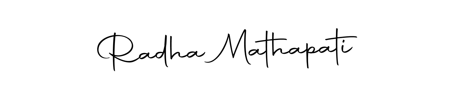 Here are the top 10 professional signature styles for the name Radha Mathapati. These are the best autograph styles you can use for your name. Radha Mathapati signature style 10 images and pictures png