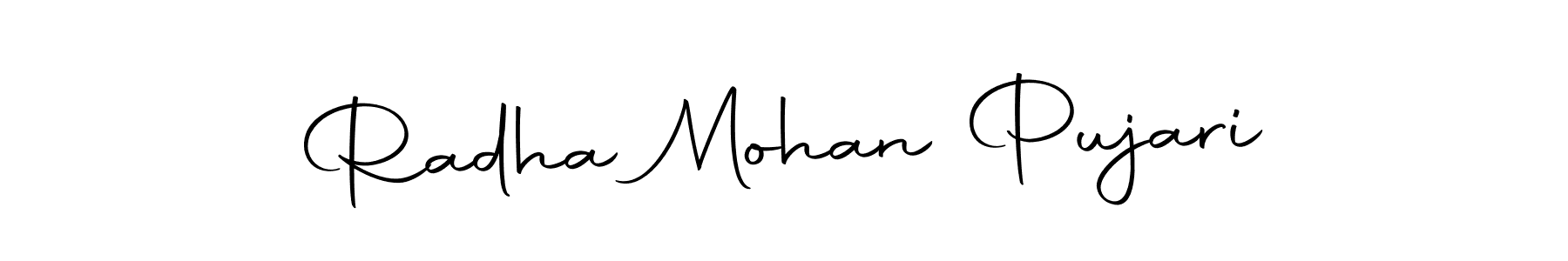 Also we have Radha Mohan Pujari name is the best signature style. Create professional handwritten signature collection using Autography-DOLnW autograph style. Radha Mohan Pujari signature style 10 images and pictures png