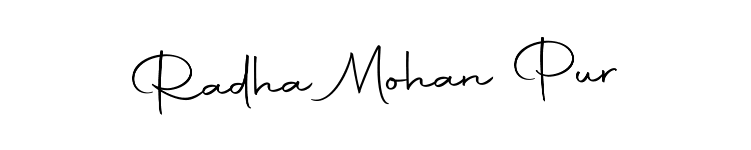 Radha Mohan Pur stylish signature style. Best Handwritten Sign (Autography-DOLnW) for my name. Handwritten Signature Collection Ideas for my name Radha Mohan Pur. Radha Mohan Pur signature style 10 images and pictures png