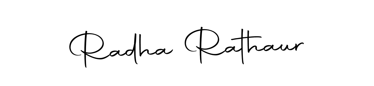 Also we have Radha Rathaur name is the best signature style. Create professional handwritten signature collection using Autography-DOLnW autograph style. Radha Rathaur signature style 10 images and pictures png