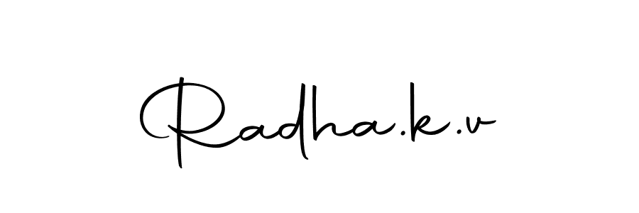 How to make Radha.k.v signature? Autography-DOLnW is a professional autograph style. Create handwritten signature for Radha.k.v name. Radha.k.v signature style 10 images and pictures png