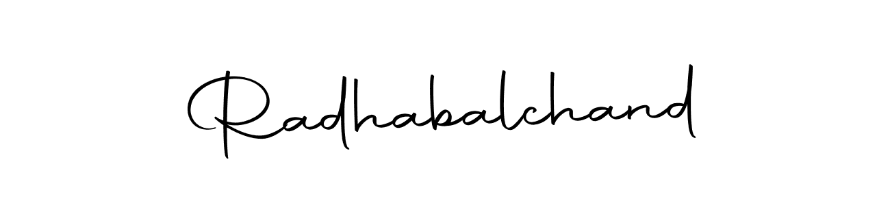 Create a beautiful signature design for name Radhabalchand. With this signature (Autography-DOLnW) fonts, you can make a handwritten signature for free. Radhabalchand signature style 10 images and pictures png
