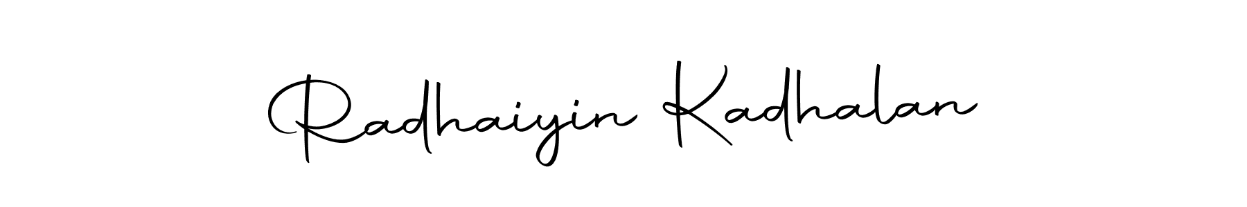 Also we have Radhaiyin Kadhalan name is the best signature style. Create professional handwritten signature collection using Autography-DOLnW autograph style. Radhaiyin Kadhalan signature style 10 images and pictures png