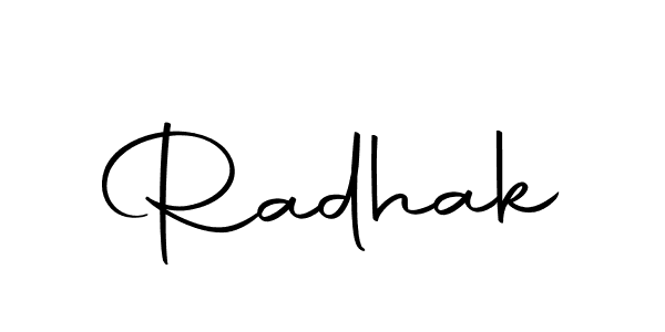 You can use this online signature creator to create a handwritten signature for the name Radhak. This is the best online autograph maker. Radhak signature style 10 images and pictures png