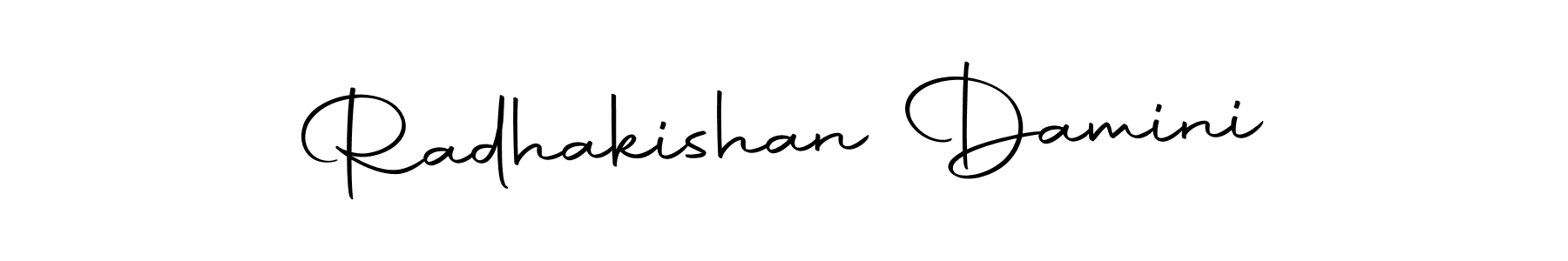 Design your own signature with our free online signature maker. With this signature software, you can create a handwritten (Autography-DOLnW) signature for name Radhakishan Damini. Radhakishan Damini signature style 10 images and pictures png
