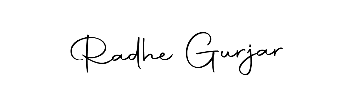 Also You can easily find your signature by using the search form. We will create Radhe Gurjar name handwritten signature images for you free of cost using Autography-DOLnW sign style. Radhe Gurjar signature style 10 images and pictures png