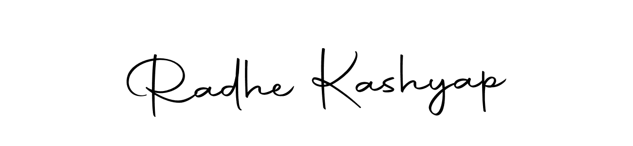 You should practise on your own different ways (Autography-DOLnW) to write your name (Radhe Kashyap) in signature. don't let someone else do it for you. Radhe Kashyap signature style 10 images and pictures png