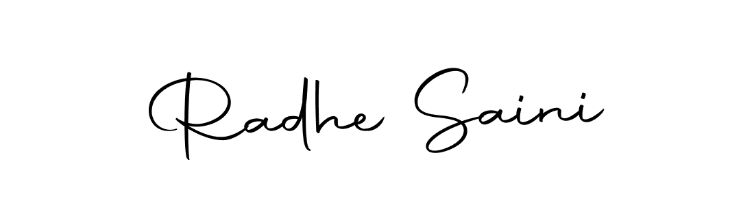 You should practise on your own different ways (Autography-DOLnW) to write your name (Radhe Saini) in signature. don't let someone else do it for you. Radhe Saini signature style 10 images and pictures png