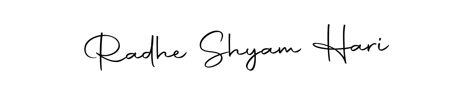 Also we have Radhe Shyam Hari name is the best signature style. Create professional handwritten signature collection using Autography-DOLnW autograph style. Radhe Shyam Hari signature style 10 images and pictures png