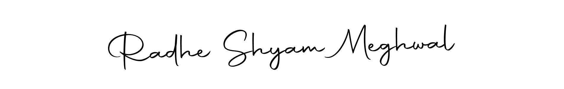 Create a beautiful signature design for name Radhe Shyam Meghwal. With this signature (Autography-DOLnW) fonts, you can make a handwritten signature for free. Radhe Shyam Meghwal signature style 10 images and pictures png