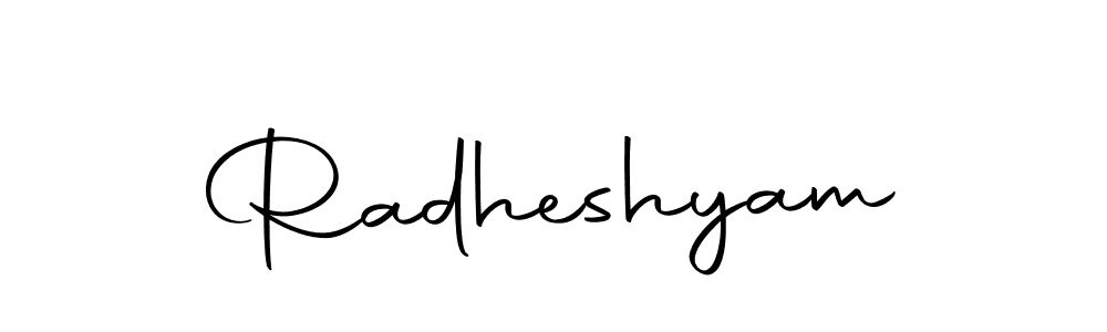 Create a beautiful signature design for name Radheshyam. With this signature (Autography-DOLnW) fonts, you can make a handwritten signature for free. Radheshyam signature style 10 images and pictures png