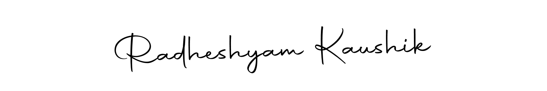 Make a beautiful signature design for name Radheshyam Kaushik. Use this online signature maker to create a handwritten signature for free. Radheshyam Kaushik signature style 10 images and pictures png