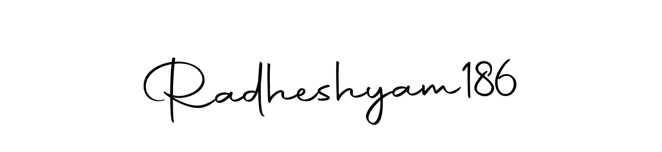 Design your own signature with our free online signature maker. With this signature software, you can create a handwritten (Autography-DOLnW) signature for name Radheshyam186. Radheshyam186 signature style 10 images and pictures png