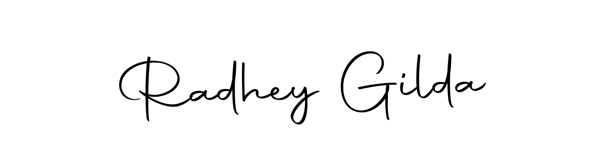 if you are searching for the best signature style for your name Radhey Gilda. so please give up your signature search. here we have designed multiple signature styles  using Autography-DOLnW. Radhey Gilda signature style 10 images and pictures png