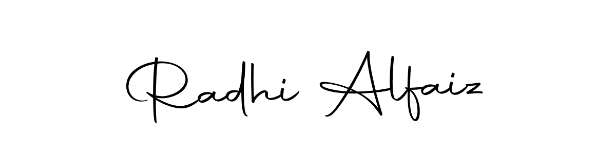 You should practise on your own different ways (Autography-DOLnW) to write your name (Radhi Alfaiz) in signature. don't let someone else do it for you. Radhi Alfaiz signature style 10 images and pictures png