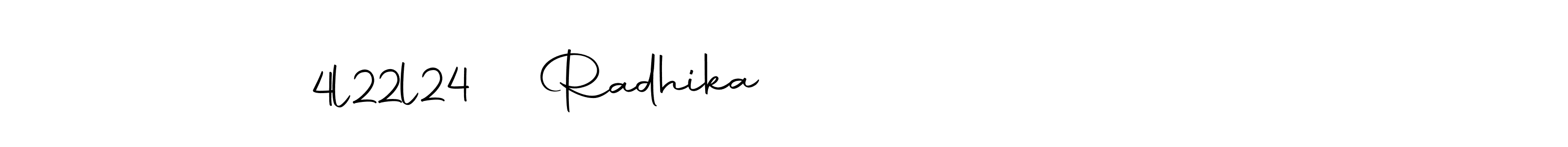 How to Draw Radhika                  4l22l24 signature style? Autography-DOLnW is a latest design signature styles for name Radhika                  4l22l24. Radhika                  4l22l24 signature style 10 images and pictures png