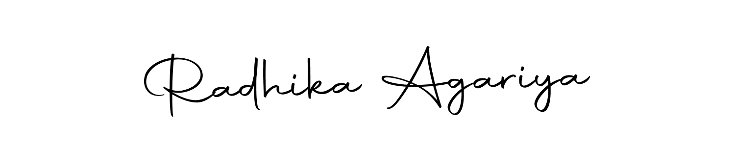 Make a beautiful signature design for name Radhika Agariya. Use this online signature maker to create a handwritten signature for free. Radhika Agariya signature style 10 images and pictures png