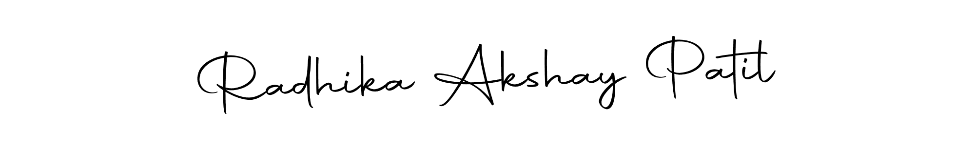 This is the best signature style for the Radhika Akshay Patil name. Also you like these signature font (Autography-DOLnW). Mix name signature. Radhika Akshay Patil signature style 10 images and pictures png