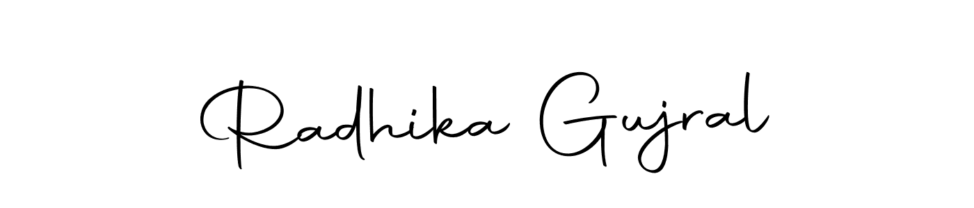 Radhika Gujral stylish signature style. Best Handwritten Sign (Autography-DOLnW) for my name. Handwritten Signature Collection Ideas for my name Radhika Gujral. Radhika Gujral signature style 10 images and pictures png
