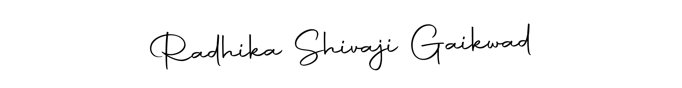 Make a beautiful signature design for name Radhika Shivaji Gaikwad. Use this online signature maker to create a handwritten signature for free. Radhika Shivaji Gaikwad signature style 10 images and pictures png