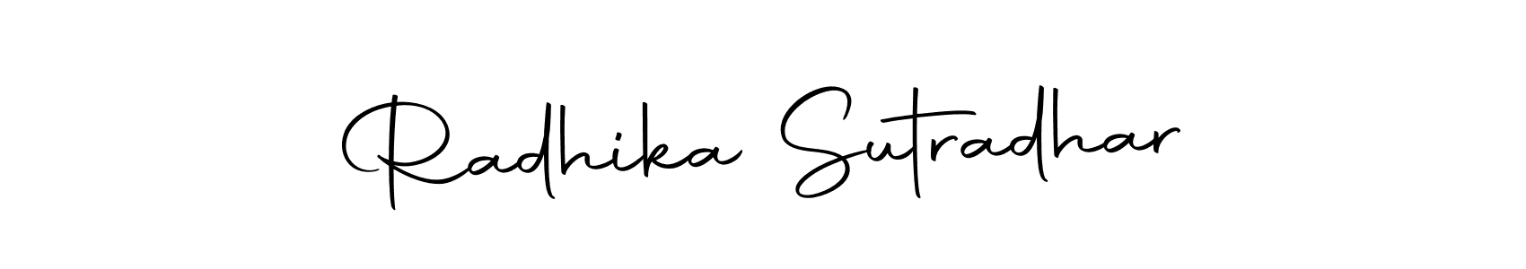 Make a beautiful signature design for name Radhika Sutradhar. With this signature (Autography-DOLnW) style, you can create a handwritten signature for free. Radhika Sutradhar signature style 10 images and pictures png