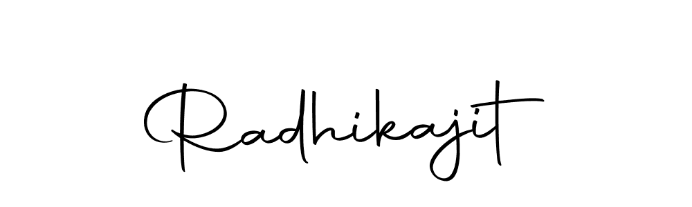 You should practise on your own different ways (Autography-DOLnW) to write your name (Radhikajit) in signature. don't let someone else do it for you. Radhikajit signature style 10 images and pictures png