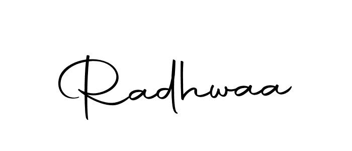 Similarly Autography-DOLnW is the best handwritten signature design. Signature creator online .You can use it as an online autograph creator for name Radhwaa. Radhwaa signature style 10 images and pictures png