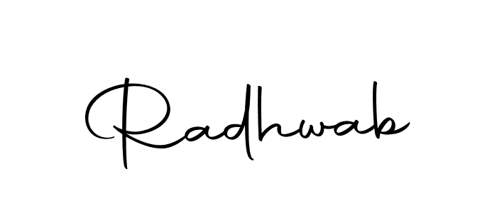 Radhwab stylish signature style. Best Handwritten Sign (Autography-DOLnW) for my name. Handwritten Signature Collection Ideas for my name Radhwab. Radhwab signature style 10 images and pictures png