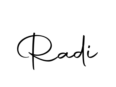 Make a beautiful signature design for name Radi. With this signature (Autography-DOLnW) style, you can create a handwritten signature for free. Radi signature style 10 images and pictures png