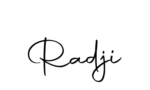 Similarly Autography-DOLnW is the best handwritten signature design. Signature creator online .You can use it as an online autograph creator for name Radji. Radji signature style 10 images and pictures png