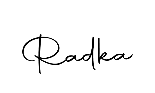 The best way (Autography-DOLnW) to make a short signature is to pick only two or three words in your name. The name Radka include a total of six letters. For converting this name. Radka signature style 10 images and pictures png