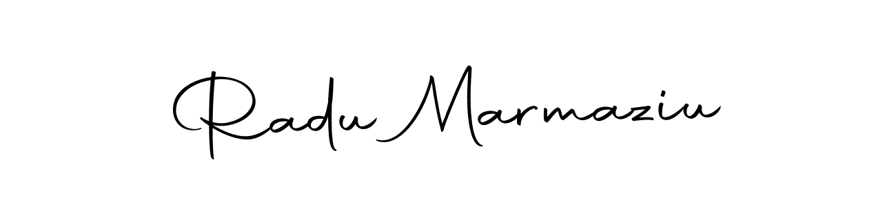 How to make Radu Marmaziu name signature. Use Autography-DOLnW style for creating short signs online. This is the latest handwritten sign. Radu Marmaziu signature style 10 images and pictures png