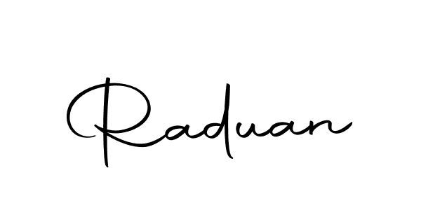 Raduan stylish signature style. Best Handwritten Sign (Autography-DOLnW) for my name. Handwritten Signature Collection Ideas for my name Raduan. Raduan signature style 10 images and pictures png