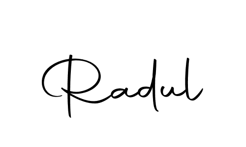 How to make Radul signature? Autography-DOLnW is a professional autograph style. Create handwritten signature for Radul name. Radul signature style 10 images and pictures png