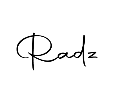 Design your own signature with our free online signature maker. With this signature software, you can create a handwritten (Autography-DOLnW) signature for name Radz. Radz signature style 10 images and pictures png