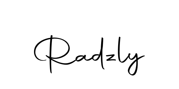 You should practise on your own different ways (Autography-DOLnW) to write your name (Radzly) in signature. don't let someone else do it for you. Radzly signature style 10 images and pictures png