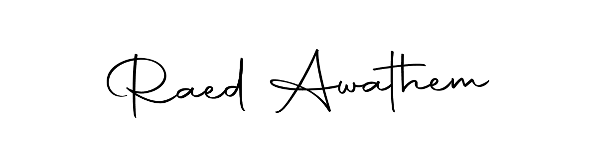 Raed Awathem stylish signature style. Best Handwritten Sign (Autography-DOLnW) for my name. Handwritten Signature Collection Ideas for my name Raed Awathem. Raed Awathem signature style 10 images and pictures png