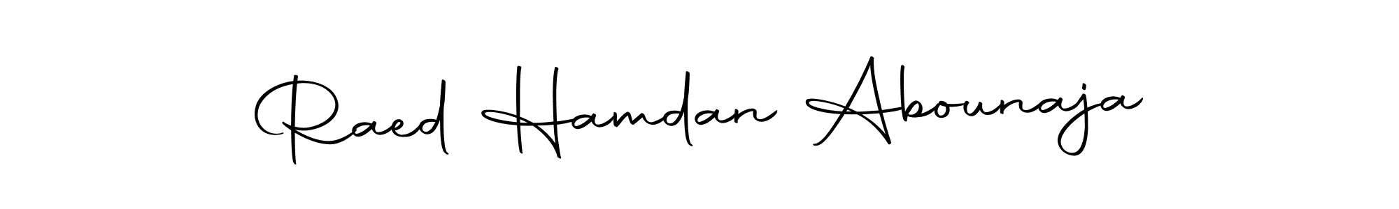 How to make Raed Hamdan Abounaja signature? Autography-DOLnW is a professional autograph style. Create handwritten signature for Raed Hamdan Abounaja name. Raed Hamdan Abounaja signature style 10 images and pictures png