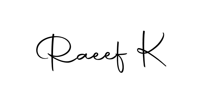 Here are the top 10 professional signature styles for the name Raeef K. These are the best autograph styles you can use for your name. Raeef K signature style 10 images and pictures png