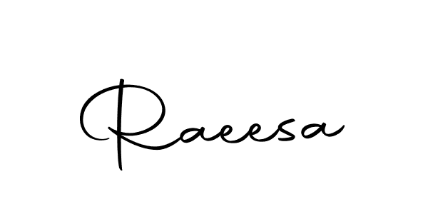 Use a signature maker to create a handwritten signature online. With this signature software, you can design (Autography-DOLnW) your own signature for name Raeesa. Raeesa signature style 10 images and pictures png