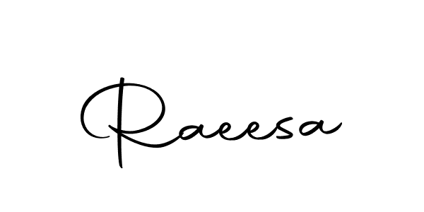 Use a signature maker to create a handwritten signature online. With this signature software, you can design (Autography-DOLnW) your own signature for name Raeesa. Raeesa signature style 10 images and pictures png