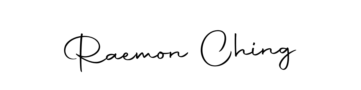 Design your own signature with our free online signature maker. With this signature software, you can create a handwritten (Autography-DOLnW) signature for name Raemon Ching. Raemon Ching signature style 10 images and pictures png