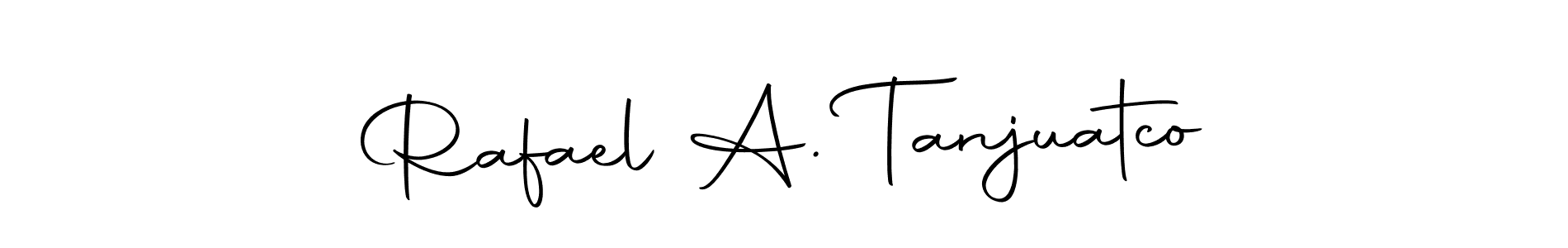 Make a beautiful signature design for name Rafael A. Tanjuatco. Use this online signature maker to create a handwritten signature for free. Rafael A. Tanjuatco signature style 10 images and pictures png